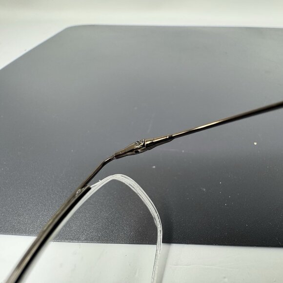 Giorgio Armani Eyeglasses 1063 1308 54-18-140 Made in Italy Minimal Half Rimless - Picture 6 of 11